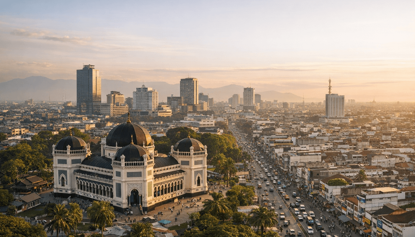 Medan, Indonesia skyline featured on HijrahList
