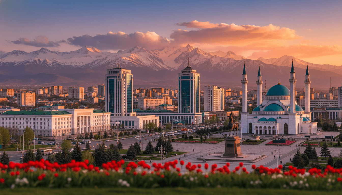 Bishkek, Kyrgyzstan skyline featured on HijrahList