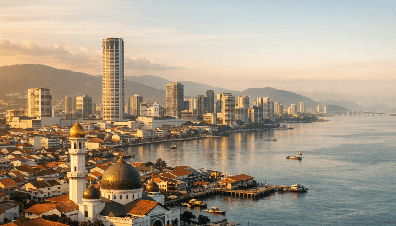 Penang, Malaysia skyline featured on HijrahList