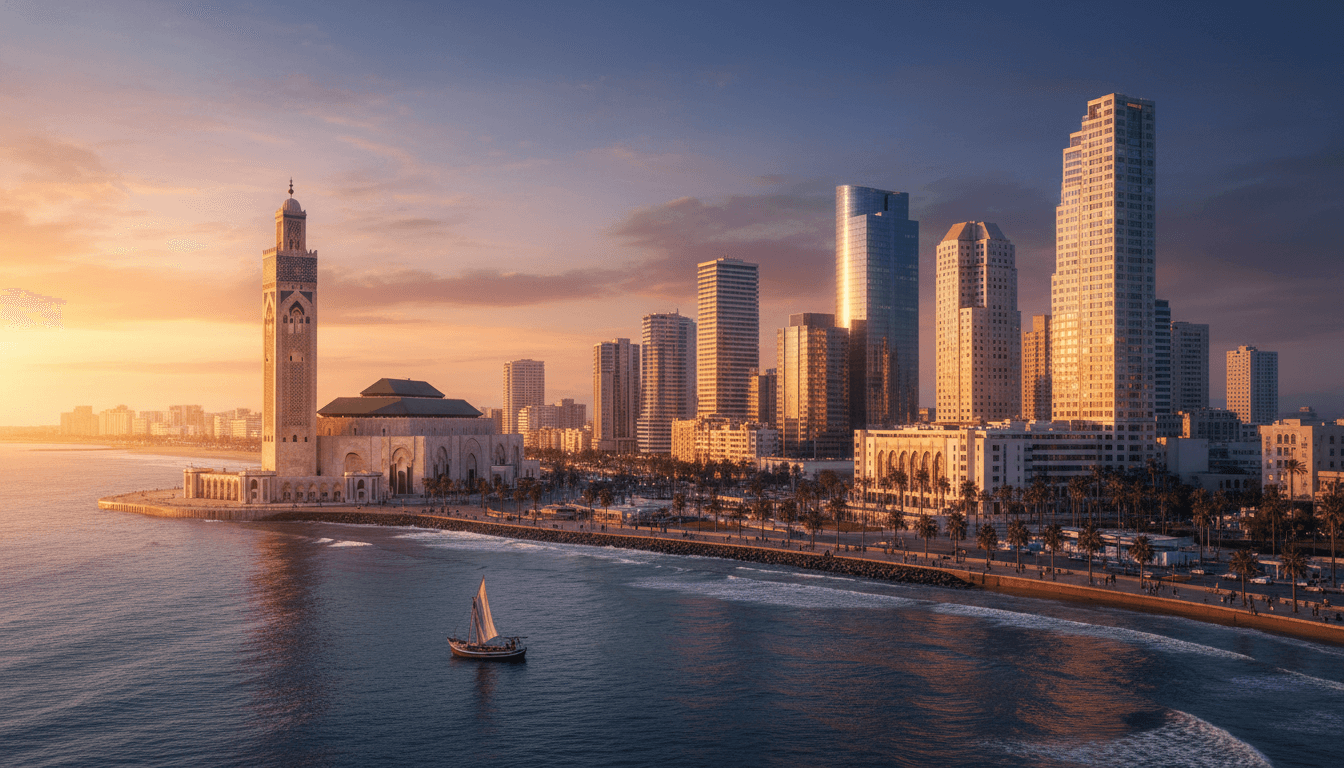 Casablanca, Morocco skyline featured on HijrahList