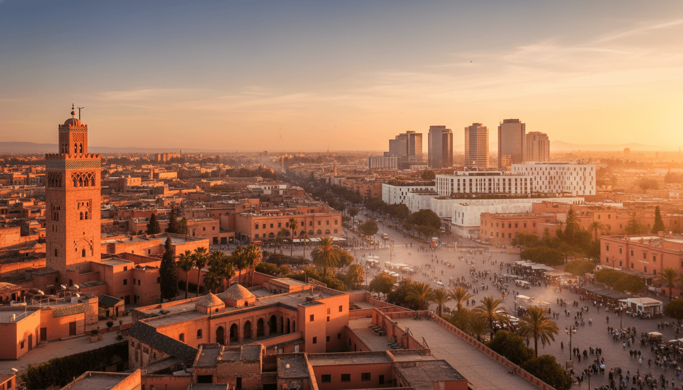 Marrakech, Morocco skyline featured on HijrahList