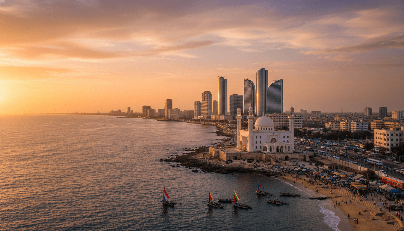 Dakar, Senegal skyline featured on HijrahList