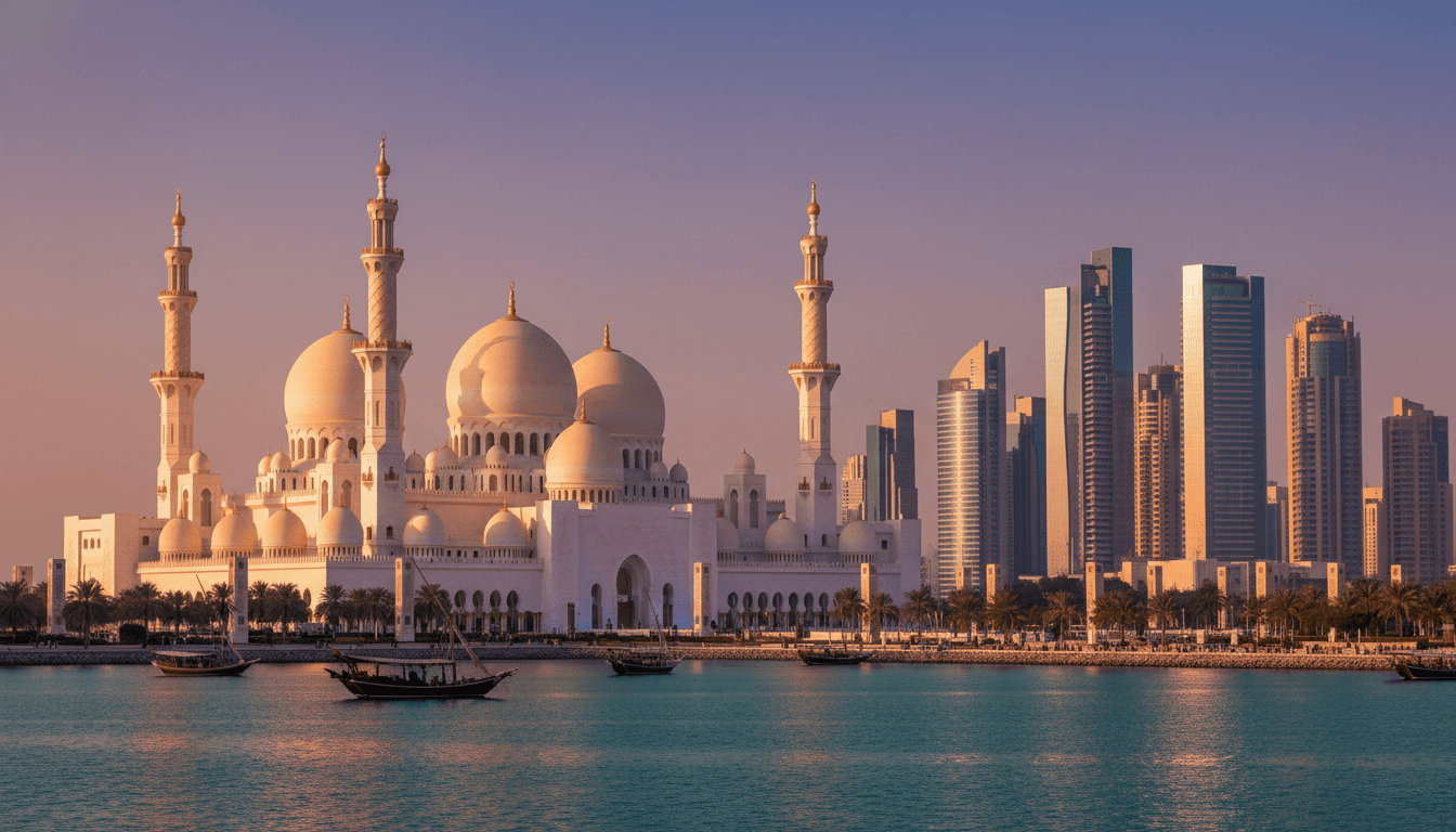 Abu Dhabi, UAE skyline featured on HijrahList