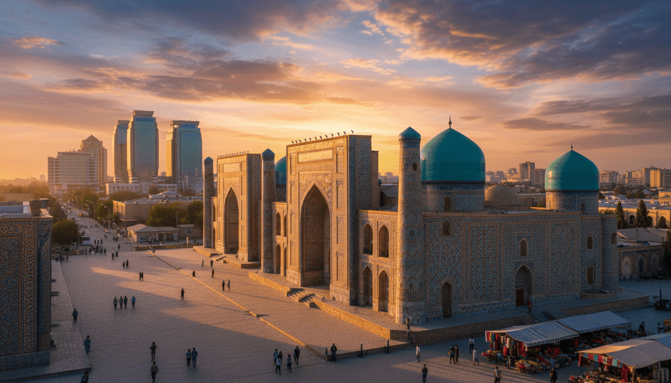 Samarkand, Uzbekistan skyline featured on HijrahList