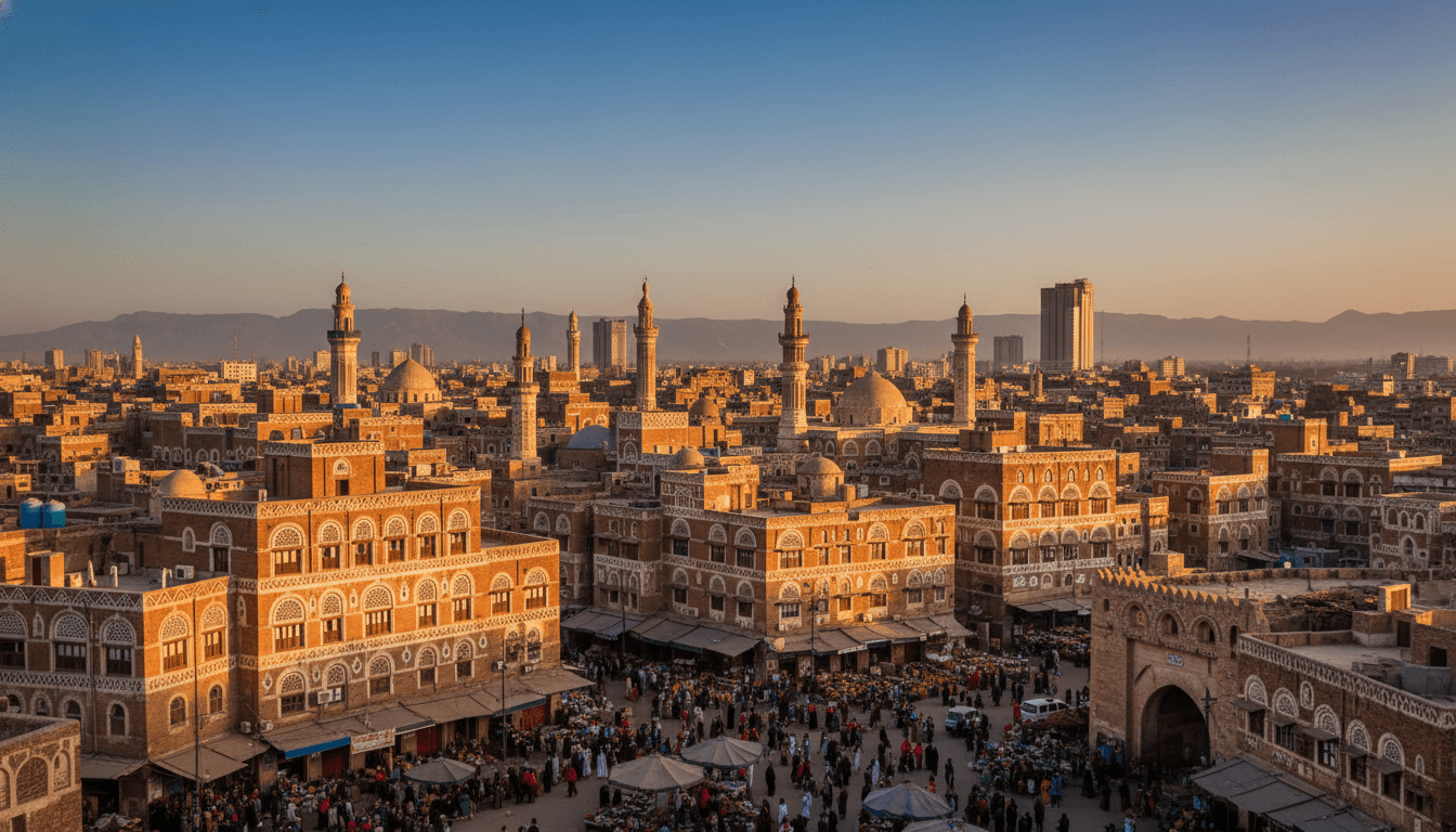 Sana'a, Yemen skyline featured on HijrahList
